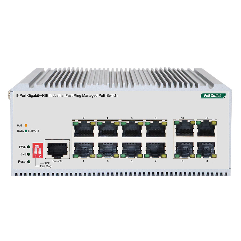 1-8 RJ45 ports support PoE power supply